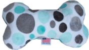 Pet and Dog Plush 6" Bone Toy, "Party Dots Group"