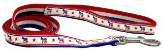 Pet Dog & Cat Nylon Collar or Leash, "Political Parties"
