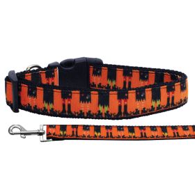 Halloween Pet Dog & Cat Nylon Collar or Leash, "Witches Brew" (size: XS Collar)