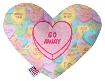 Pet & Dog Plush Heart Toy, "Go Away" (size: 6" Heart Toy)