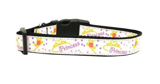Pet Dog & Cat Nylon Collar or Leash, "Princess" (size: Cat Collar)