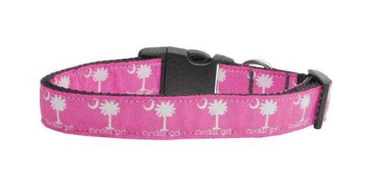 Pet Dog & Cat Nylon Collar or Leash, "Carolina Girl" (size: Cat Collar)