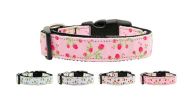 Pet Dog & Cat Nylon Collar or Leash, "Roses"