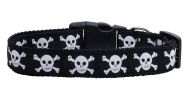 Pet Dog & Cat Nylon Collar or Leash, "Skulls"