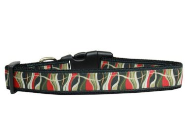 Pet Dog & Cat Nylon Collar or Leash, "Lava Lamp" (size: Cat Collar)