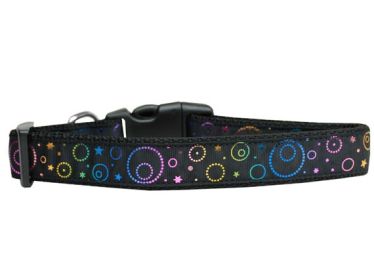 Pet Dog & Cat Nylon Collar or Leash, "Galactic Shimmer" (size: Cat Collar)