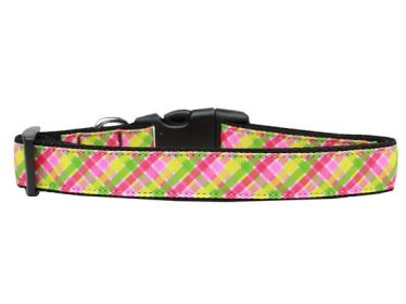 Pet Dog & Cat Nylon Collar or Leash, "Lemondrop" (size: Cat Collar)