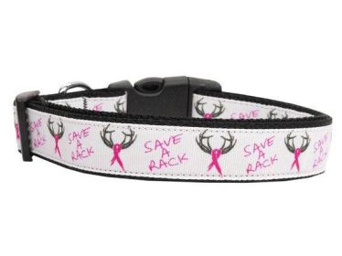 Pet Dog & Cat Nylon Collar or Leash, "Save A Rack" (size: Cat Collar)