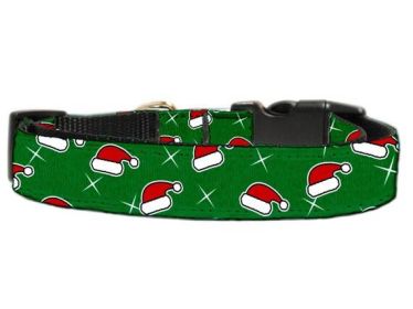 Pet Dog & Cat Nylon Collar or Leash, "Santa Hats" (Style: Cat Collar)