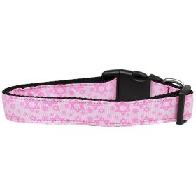 Hanukkah Pet Dog & Cat Nylon Collar or Leash, "Pink Star Of David" (size: Cat Collar)