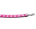 Pet Dog & Cat Nylon Collar or Leash, "Pink Skulls"