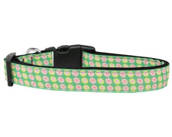 Pet Dog & Cat Nylon Collar or Leash, "Heartspalooza" (size: Cat Collar)