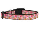 Pet Dog & Cat Nylon Collar or Leash, "Pink Spring Flowers"